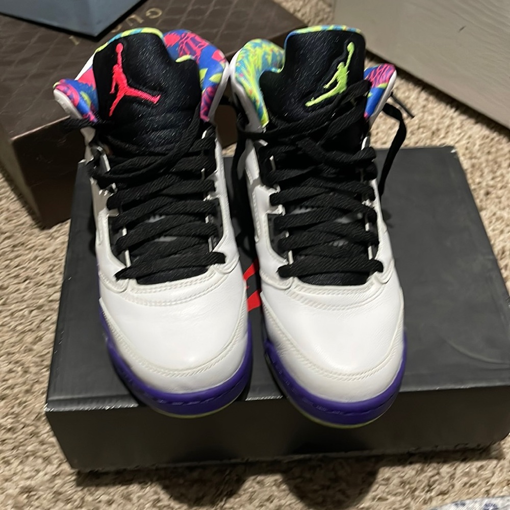 The Air Jordan 5 “Alternate Bel-Air” (also known as
"Ghost Green")